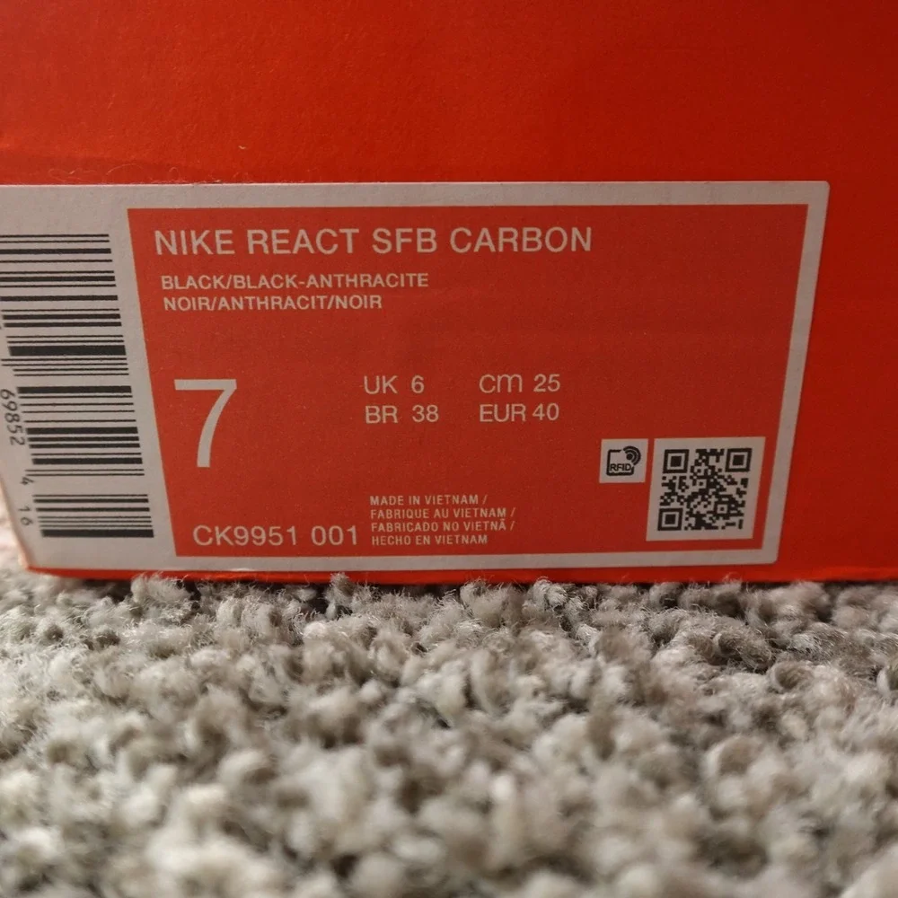 NEW Nike Boots Mens‎ 7 React SFB Carbon Black Combat Military Shoes CK9951-001